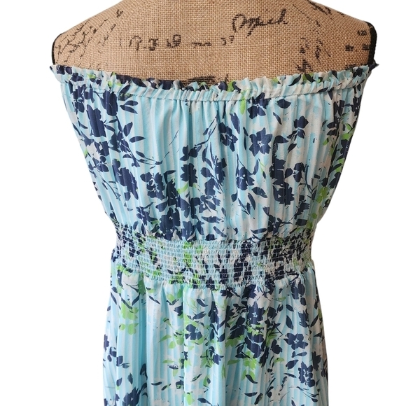 NWT Ramy Brook Manon Silk Sleeveless High-Low Silk Ruffle Dress - Large - Picture 7 of 11